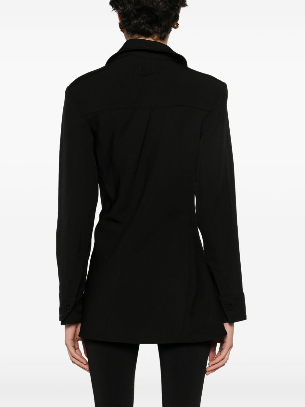 Jacquemus Asymmetrische blouse Zwart