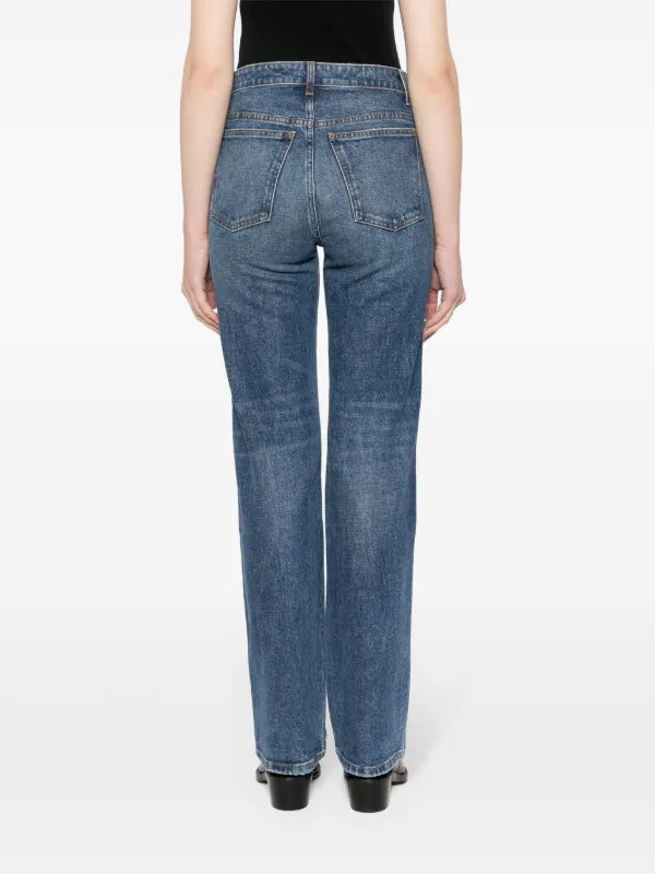 KHAITE The Danielle high-rise Slim Jeans | Blue | FARFETCH