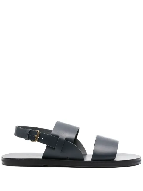 Ancient Greek Sandals Irodotos flat leather sandals
