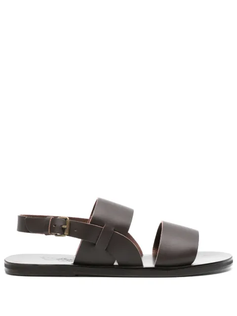 Ancient Greek Sandals Irodotos flat leather sandals