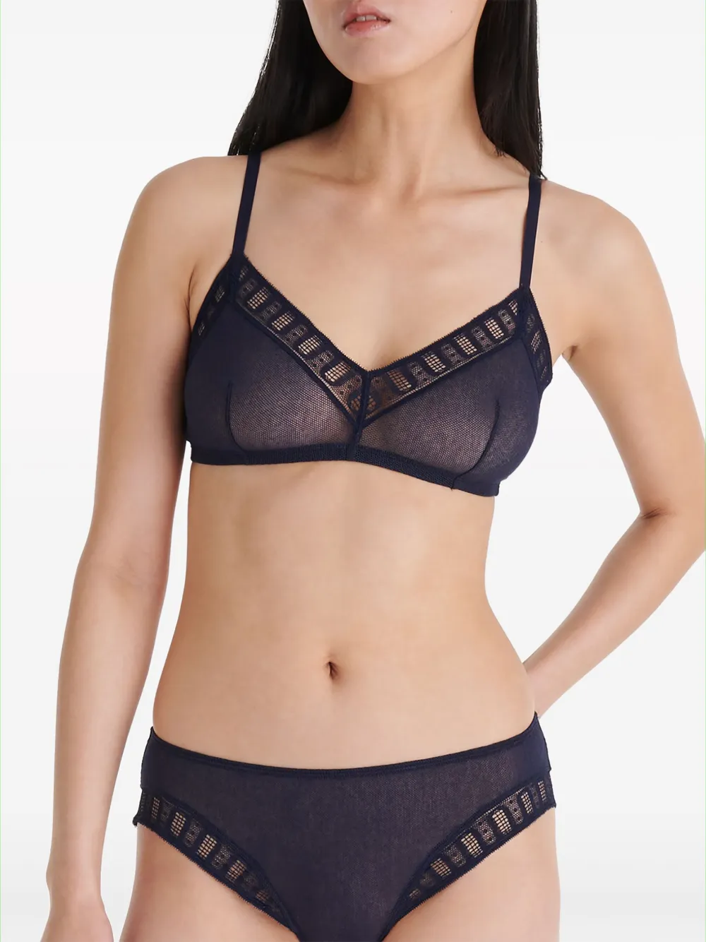 Eres Mémoire Triangle Bra In Blue