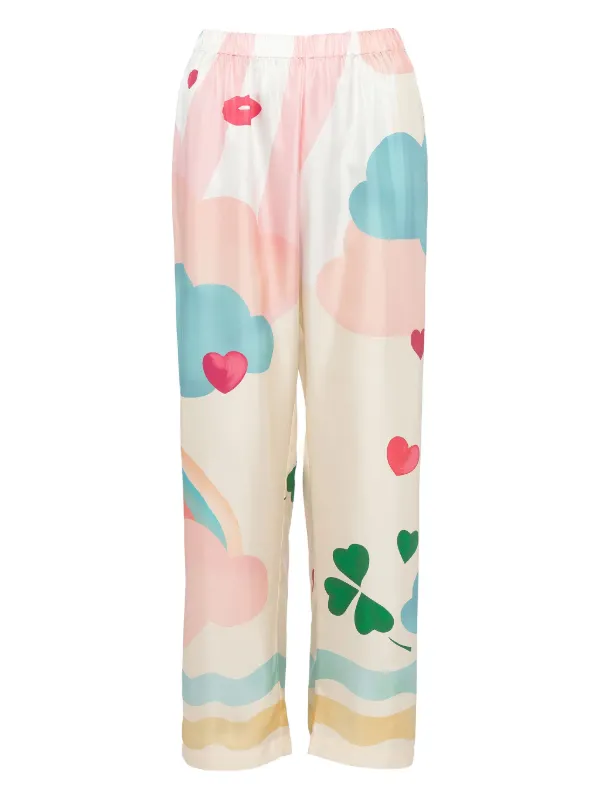 Silk pyjama best sale bottoms womens