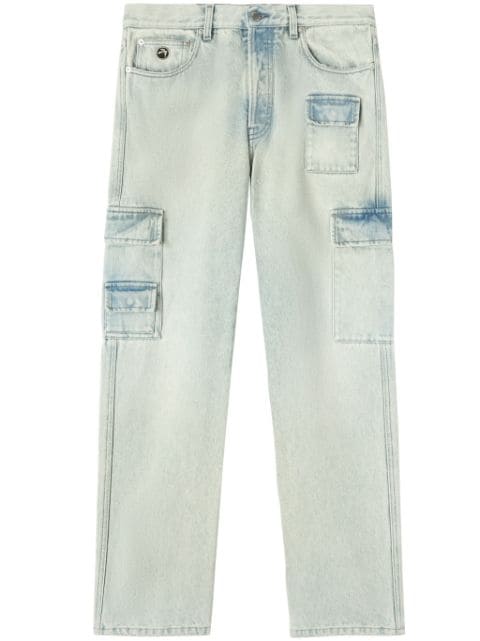 AMBUSH jeans cargo con diseño recto