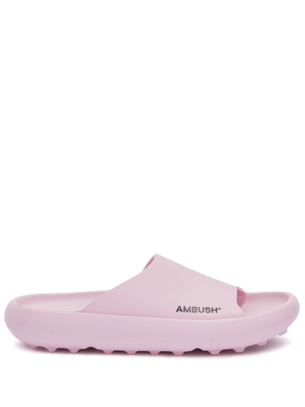 Shop Ambush Logo-print Slide Sandals In Pink