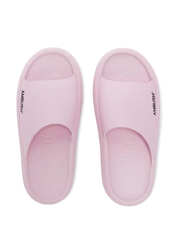 AMBUSH ロゴ サンダル | ピンク | FARFETCH JP 