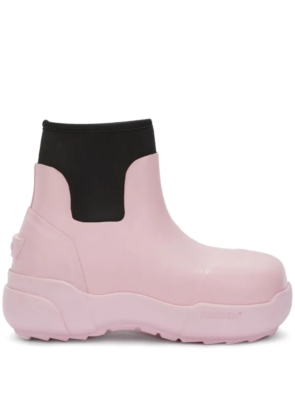 Baby pink ankle boots best sale