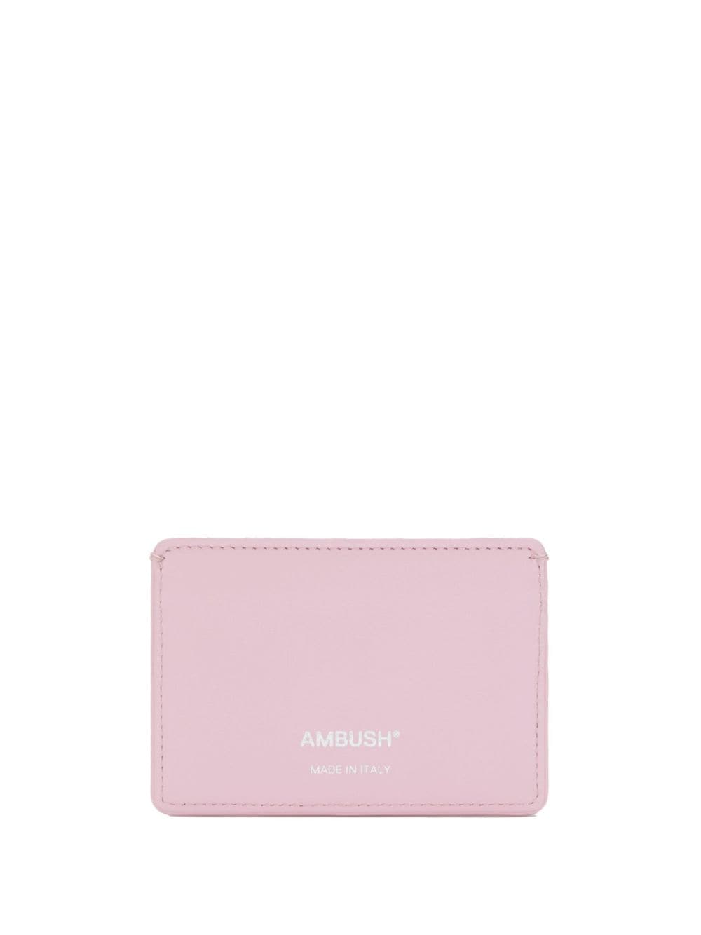 Shop Ambush Heart Leather Cardholder In Pink