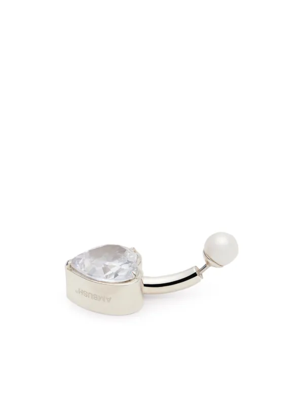 【関税込み】Ambush シルバー Iced ピアス AMBUSH Iced クリスタル ピアス | シルバートーン | FARFETCH JP