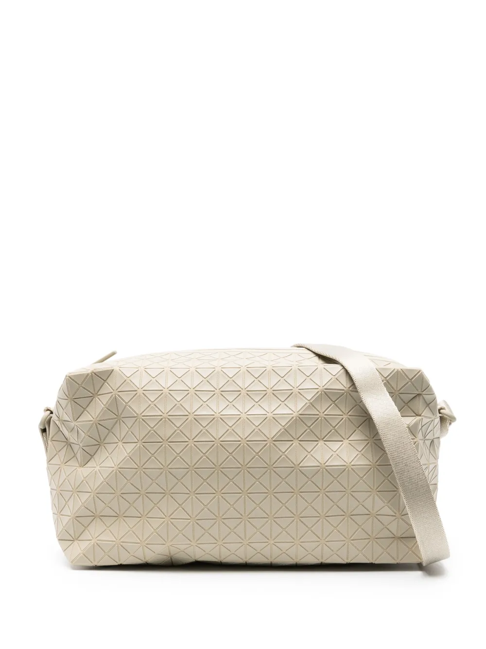 Bao Bao Issey Miyake Saddle Geometric-panelled Shoulder Bag In Neutrals