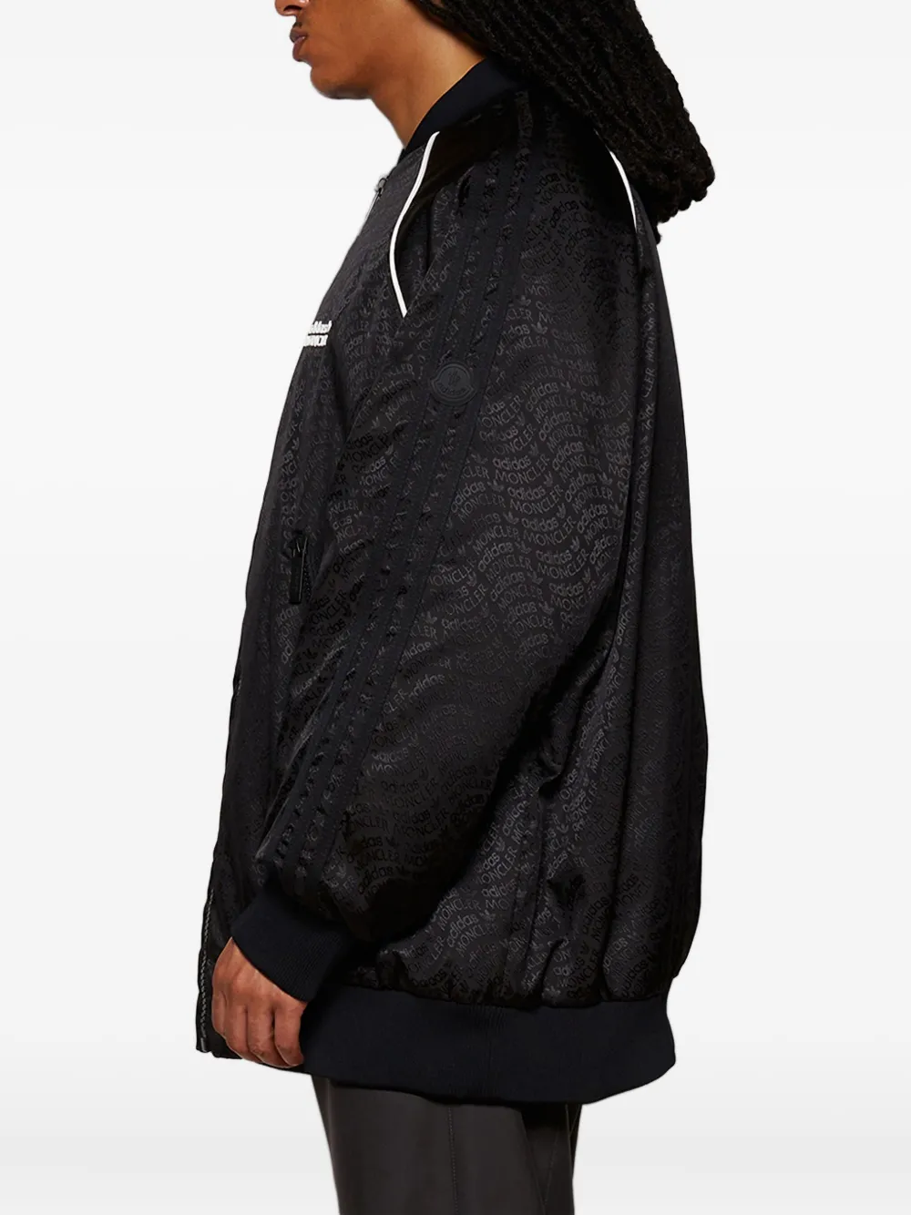 Moncler x adidas Seelos bomberjack Zwart