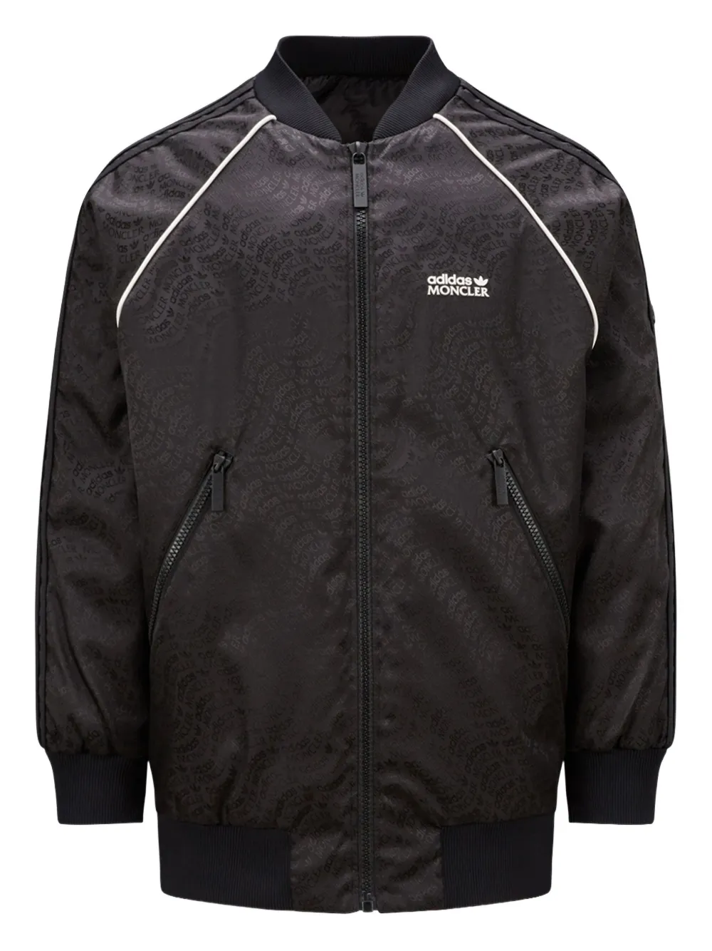 Moncler x Adidas Seelos bomber jacket Zwart