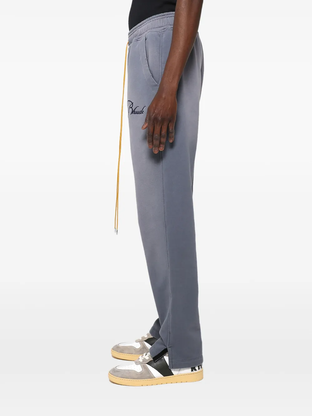 RHUDE Trainingsbroek met geborduurd logo Grijs