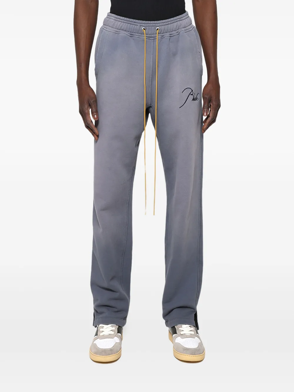 RHUDE Trainingsbroek met geborduurd logo Grijs