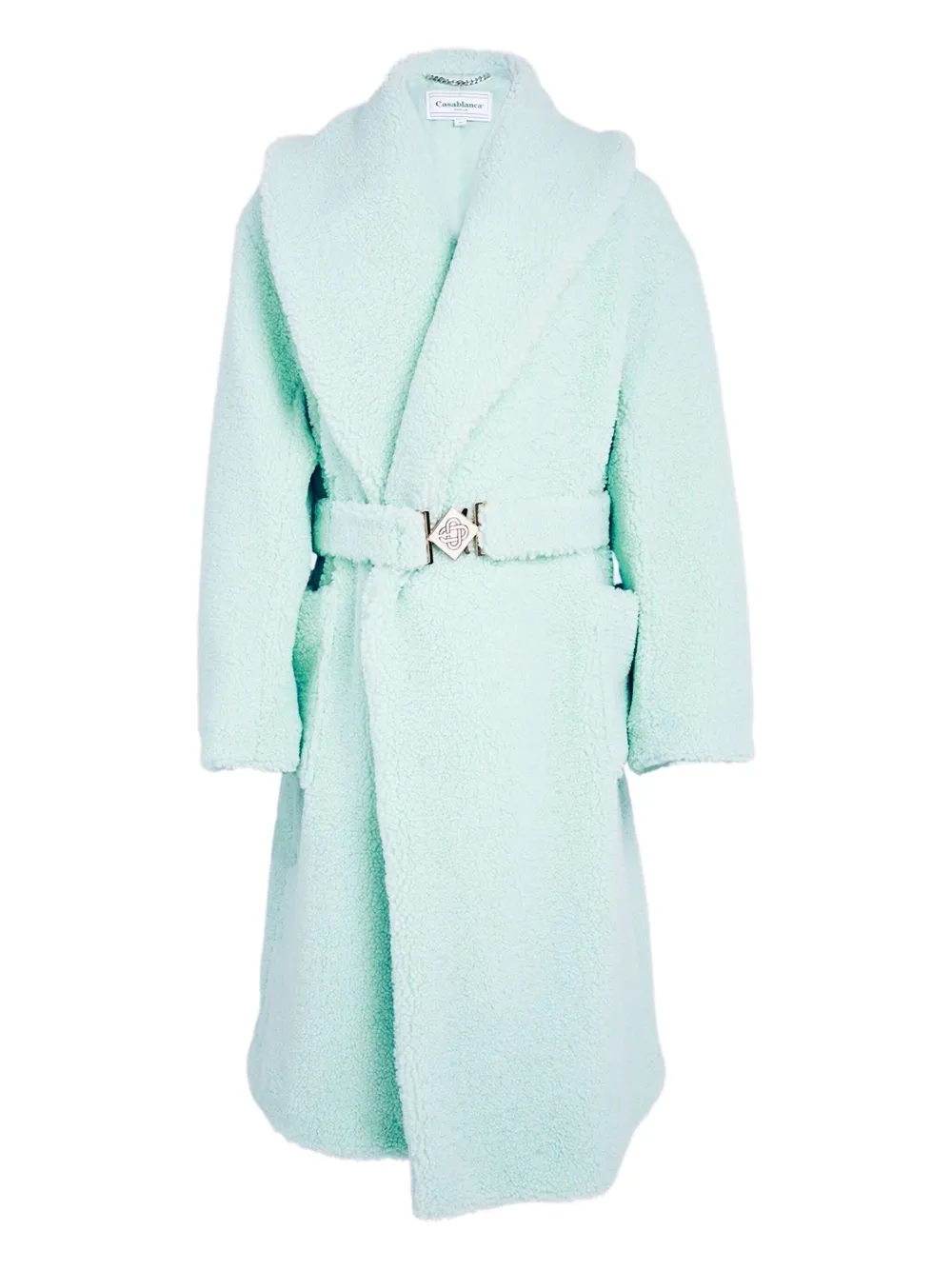 Casablanca shearling belted coat | Green | Image 1
