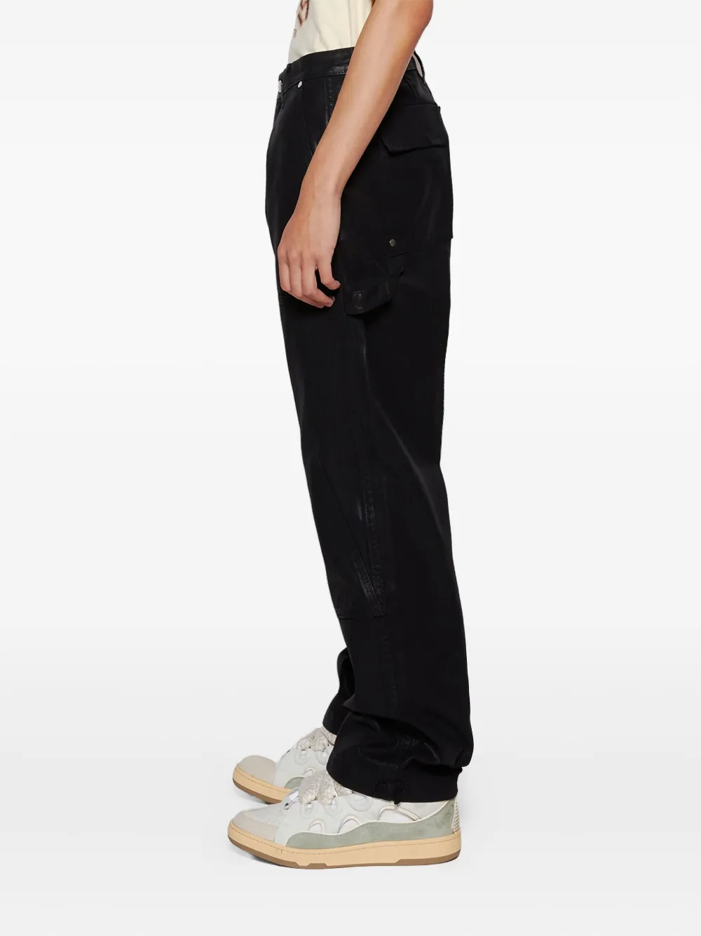 RHUDE Reza jeans met dubbele knie Zwart