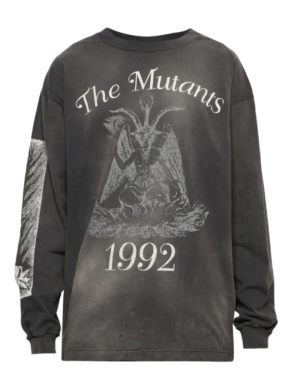 SAINT MXXXXXX T-shirt met grafische print en lange mouwen Grijs