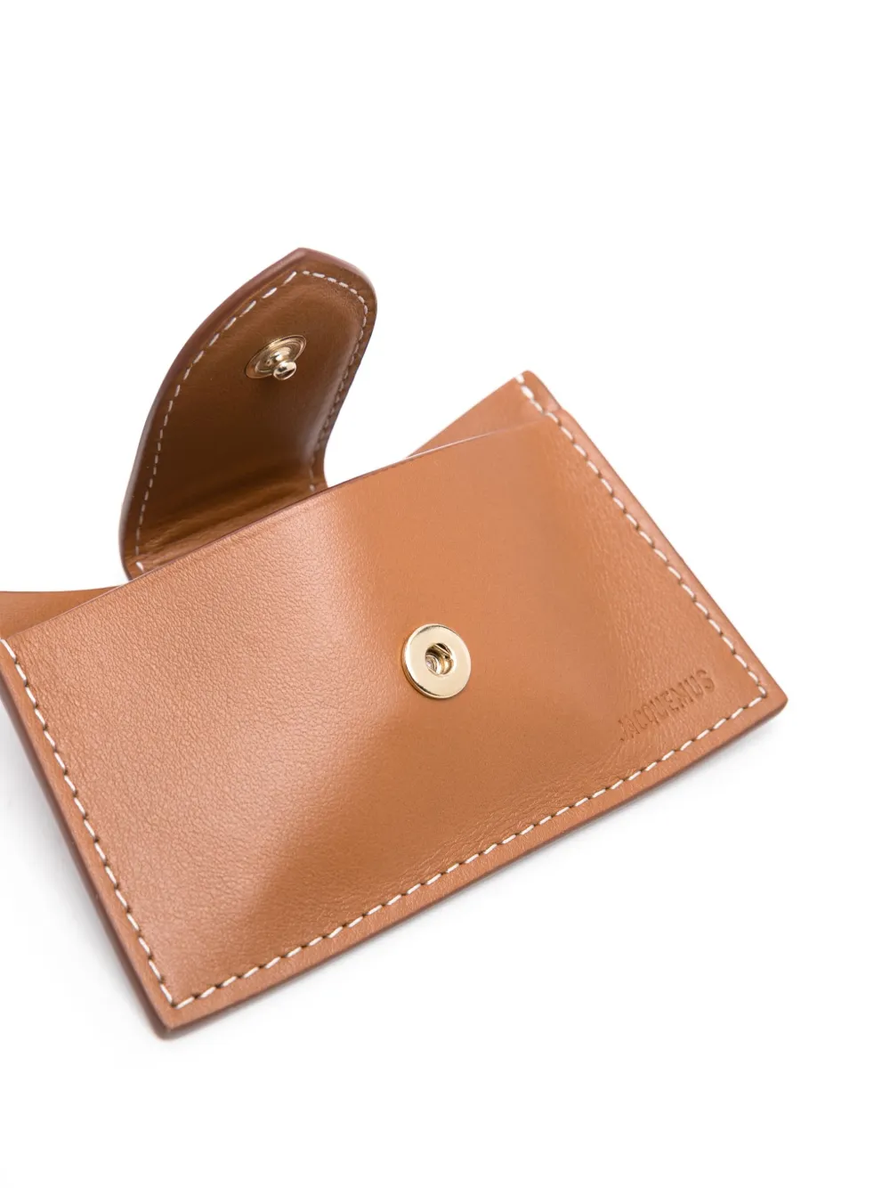 Shop Jacquemus Le Porte-carte Bambino Card Holder In Brown