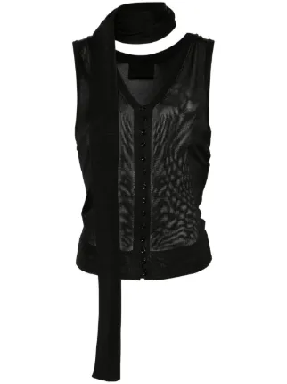 JACQUEMUS ジャックムス Le Haut Pipa Chunky Knit Vest クロップドニットベスト  ネイビー 34 Jacquemus Le Haut Maestra ribbed-knit Vest | Black | FARFETCH AO