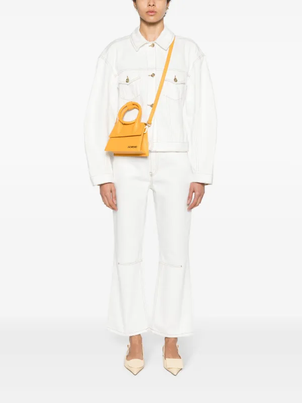 Jacquemus Le Chiquito Noeud Leather Tote Bag | Orange