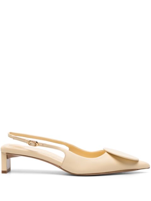 Jacquemus zapatillas Les Slingbacks Duelo con tacón de 40mm