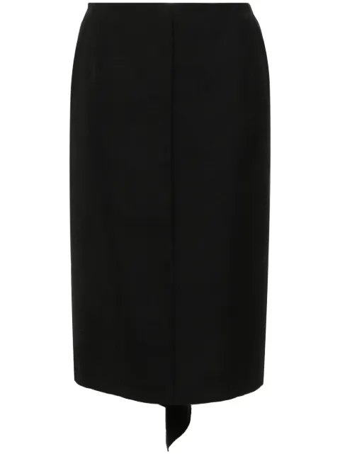 Nº21 ruffle-detail pencil skirt