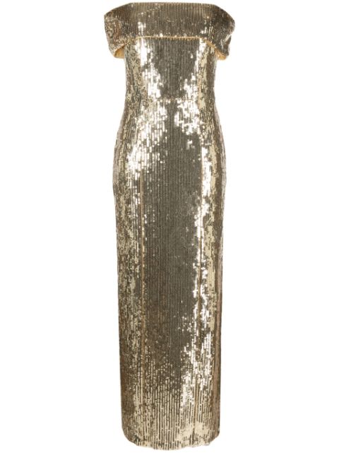 Galvan London Glencoe sequinned maxi dress