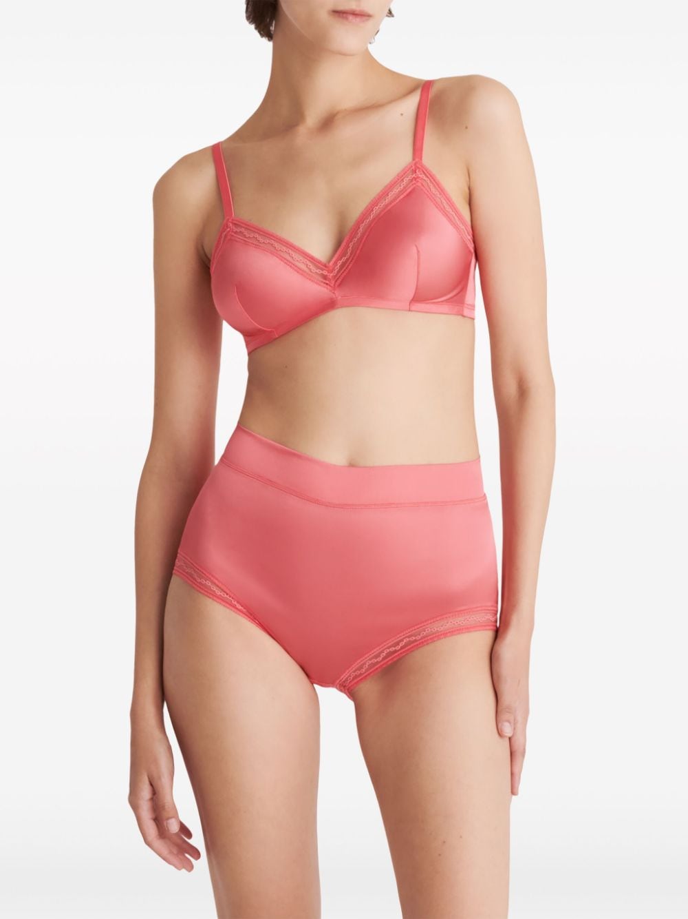 Shop Eres Romantique High-waisted Briefs In Pink
