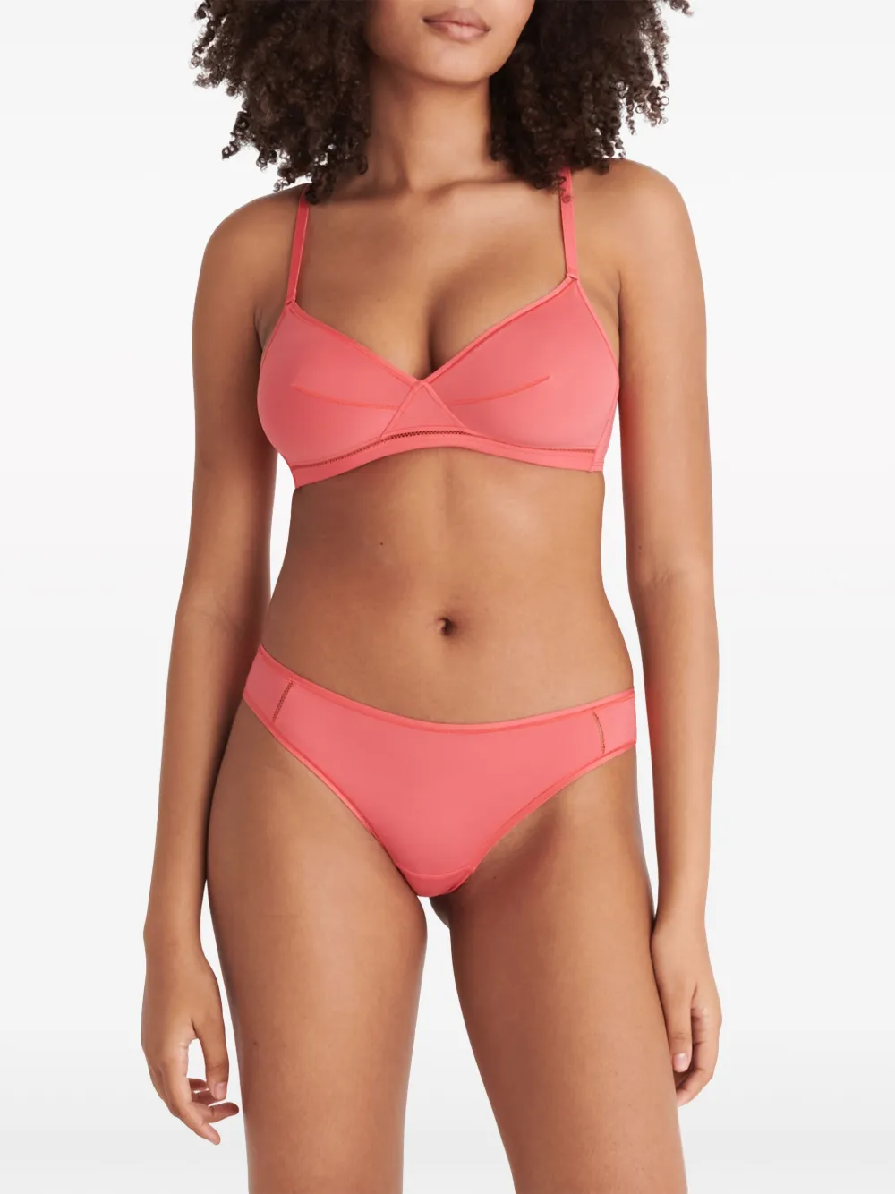 Shop Eres Lydia Soyeuse Triangle Bra In Pink