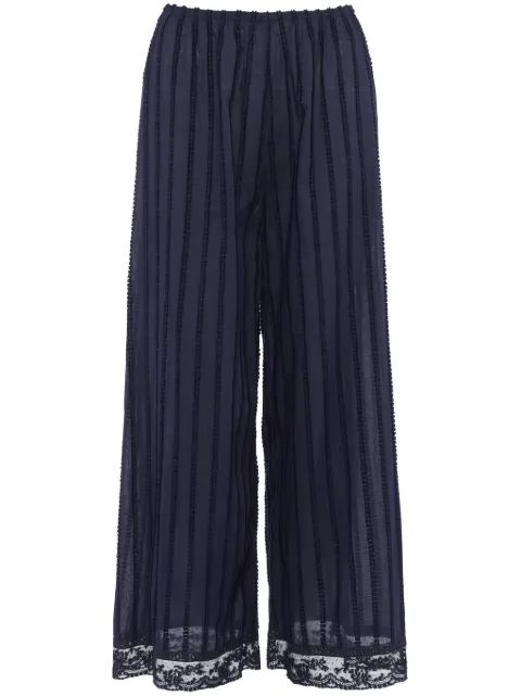 ERES lace-trim wide-leg trousers