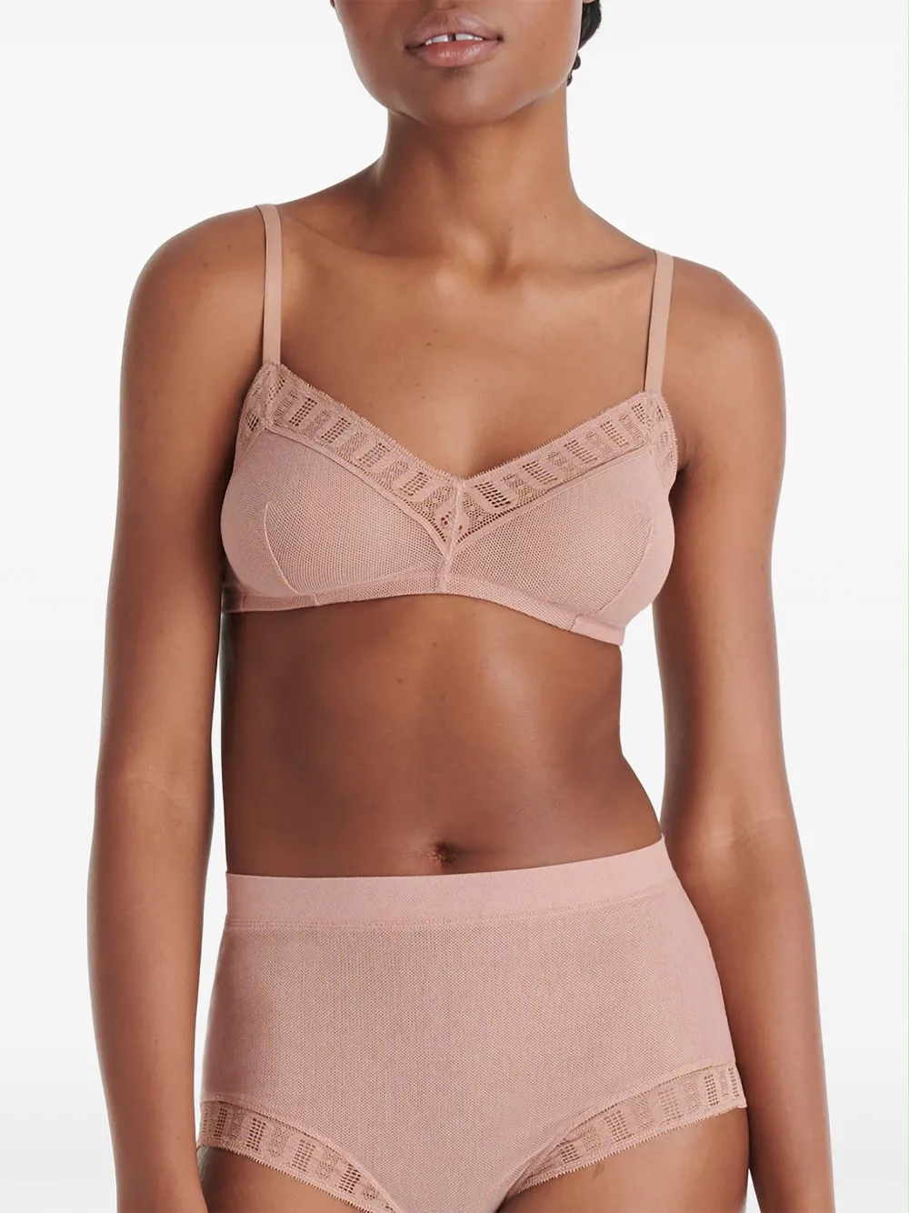 Shop Eres Mémoire Triangle Bra In Neutrals