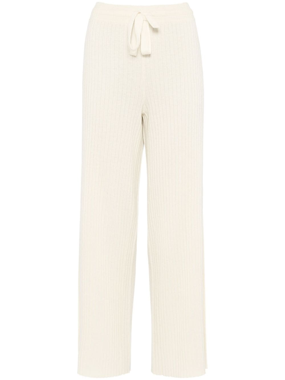 Eres Rieur Ribbed-knit Trousers In White