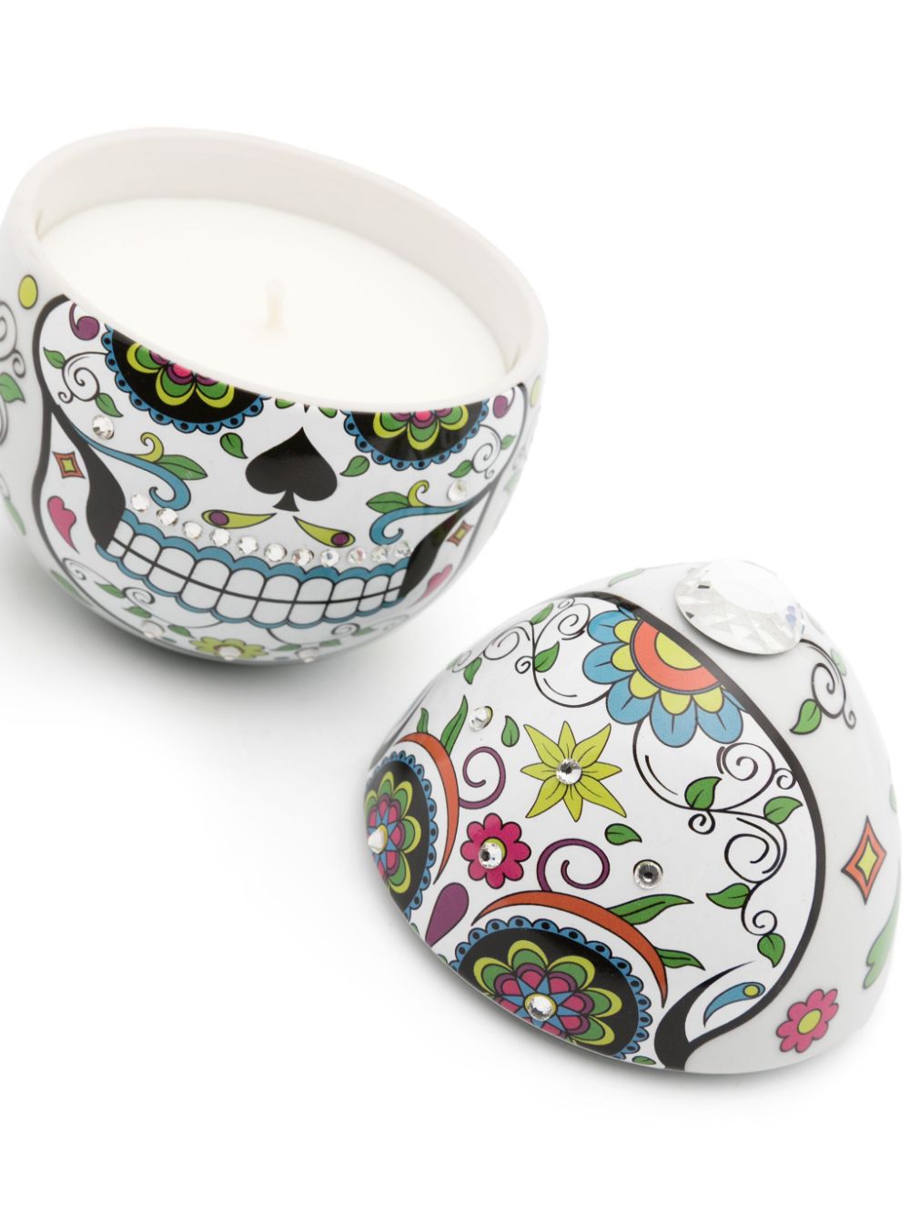 Shop Ladenac Skull Egg-shaped Candle (220g) In White