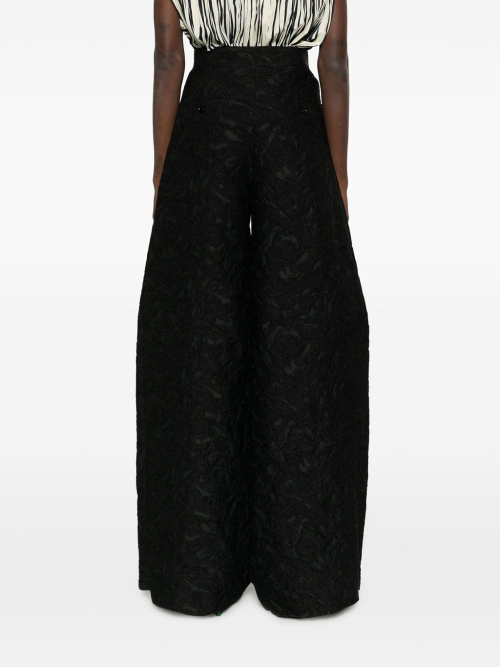 Max Mara high-waisted jacquard trousers Women