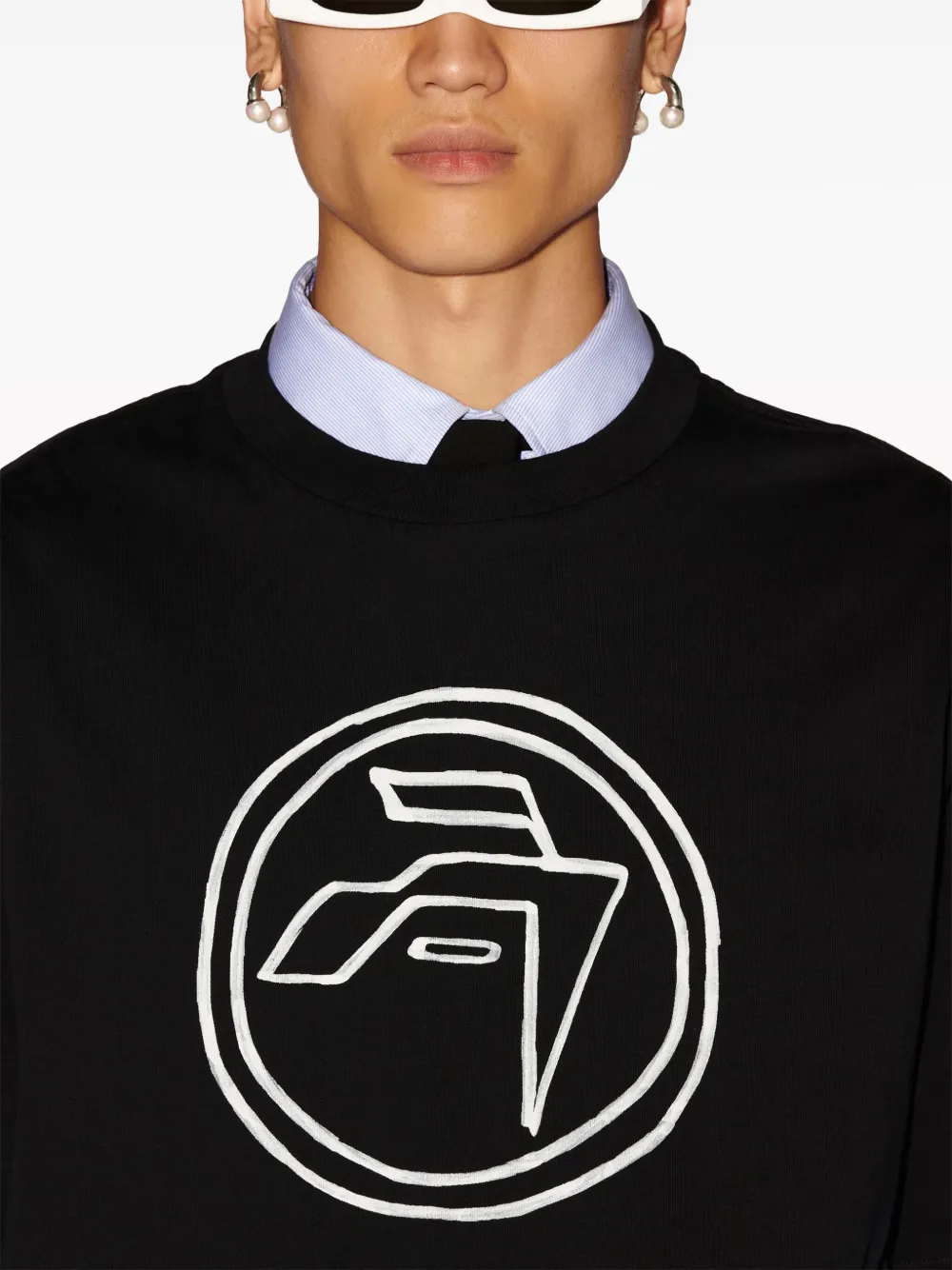 AMBUSH プリント Tシャツ | ブラック | FARFETCH JP