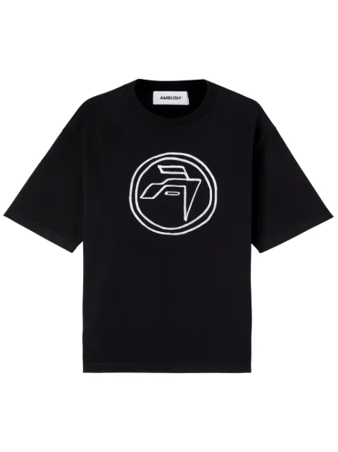 AMBUSH Emblem-print organic-cotton T-shirt