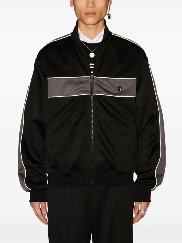 AMBUSH high-neck Striped Track Jacket - Farfetch