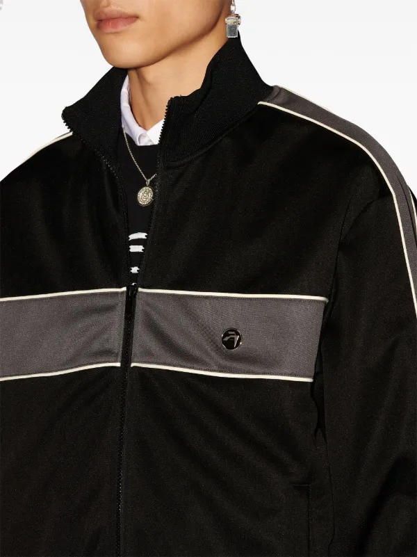 AMBUSH high-neck Striped Track Jacket - Farfetch