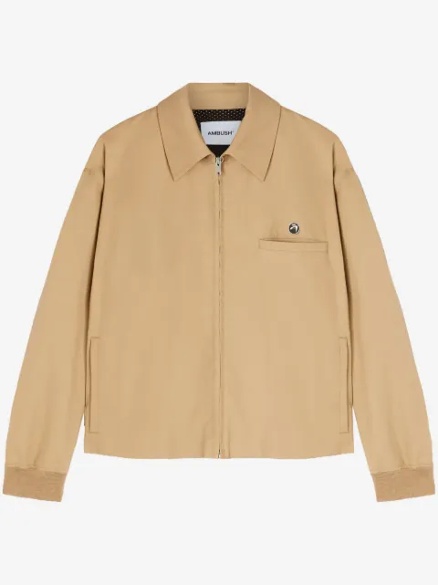 AMBUSH striped cotton jacket