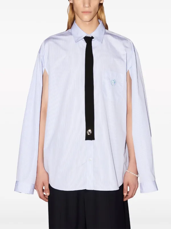 AMBUSH チェンカラ詳細クルネックTシャツ BMAA010F21JER001 1003 AMBUSH チェーン ネックレス Tシャツ | ブラック | FARFETCH JP