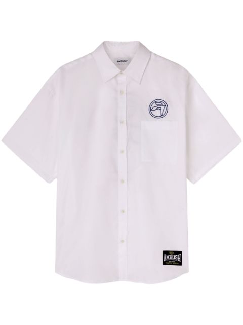 AMBUSH logo-embroidered cotton shirt