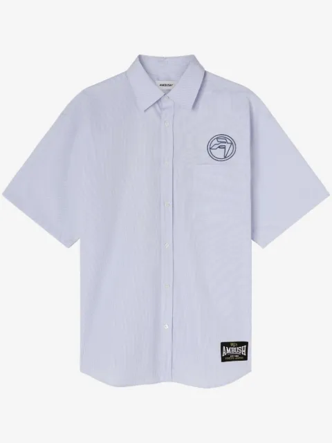 AMBUSH short-sleeve striped cotton shirt