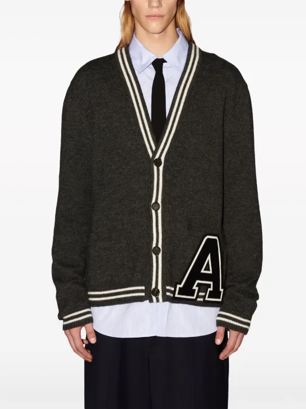 AMBUSH モノグラム カーディガン | グリーン | FARFETCH JP