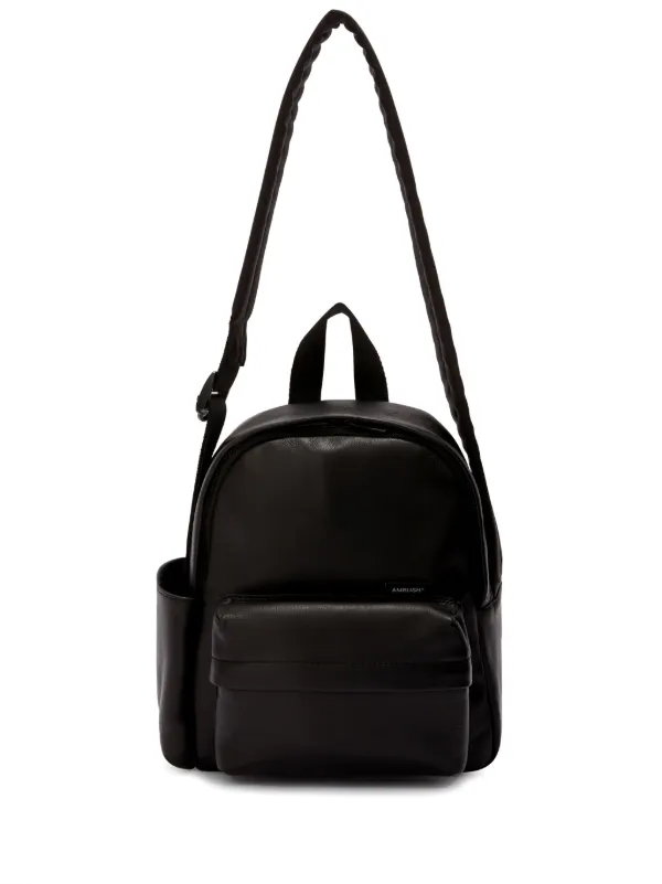 Leather backpack crossbody deals