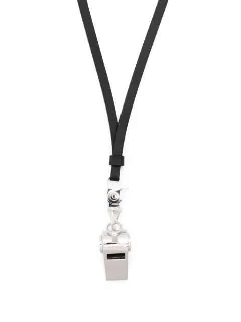 AMBUSH whistle leather necklace