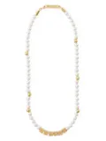 AMBUSH letterbox pearl-detail necklace - White