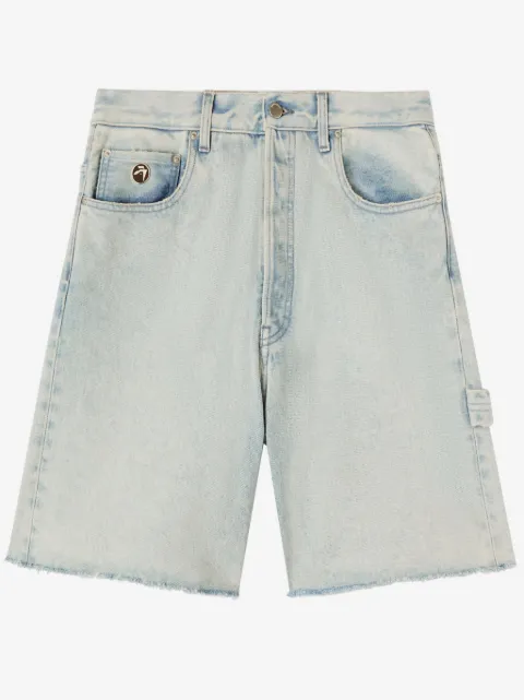 AMBUSH raw-edge denim shorts