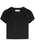 AMBUSH layered organic cotton T-shirt - Black