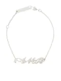 AMBUSH Initial crystal-embellished bracelet - Silver