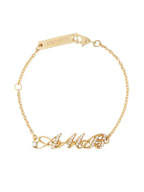 AMBUSH pulsera Initial con detalles de cristal