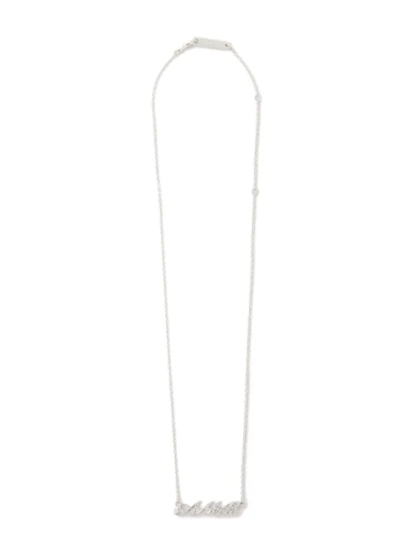 AMBUSH クリスタル ネックレス | シルバートーン | FARFETCH JP